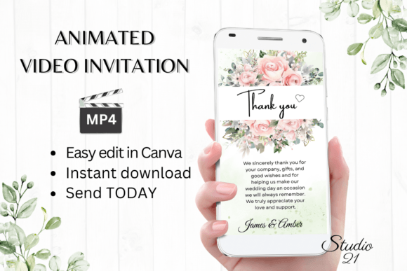 Pink Roses Wedding Thank You: Elegant Script for Memorable Gratitude