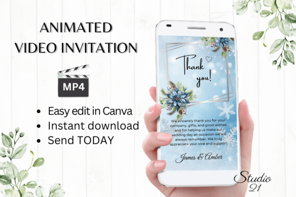 Winter Wedding Thank You W9252TU: A Font for Lasting Impressions